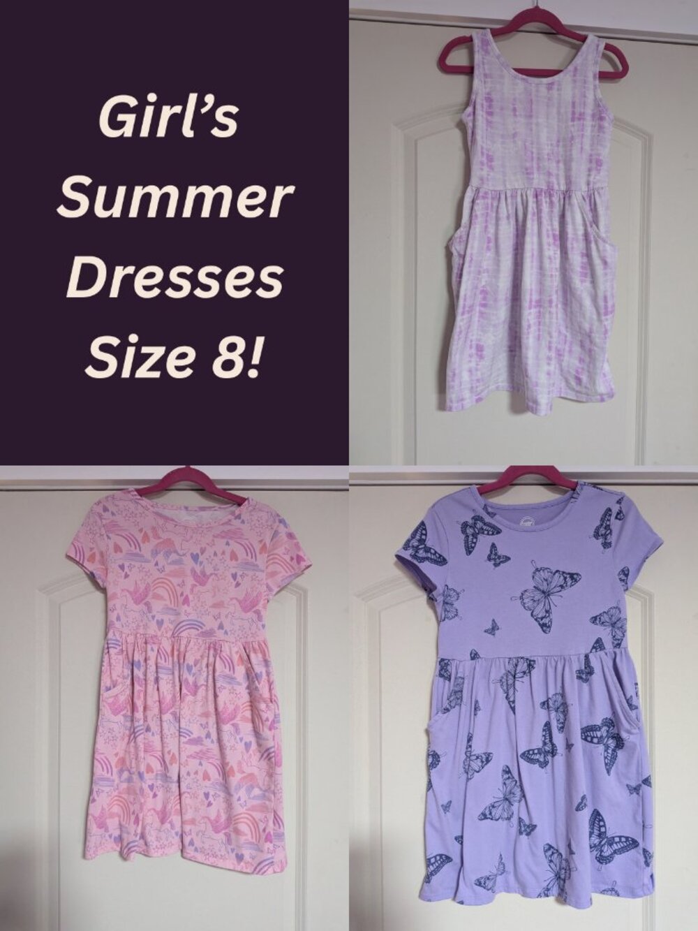 Girl's Size 8 Summer Dresses Bundle